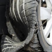 Tire explosion photo